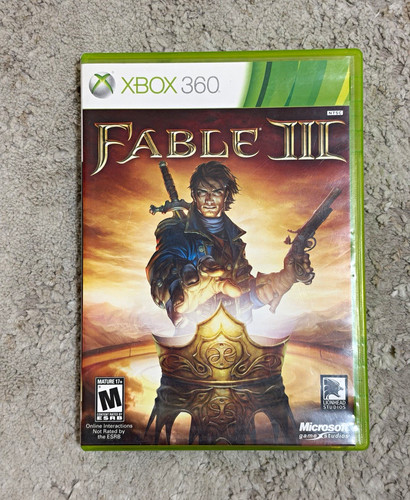 Fable lll xbox 360 case - fable, case,